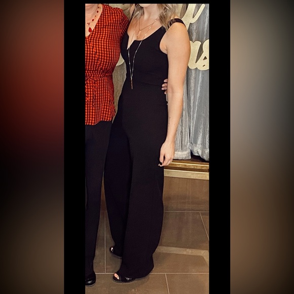 Black Francesca’s Jumpsuit sz XS - Picture 5 of 5